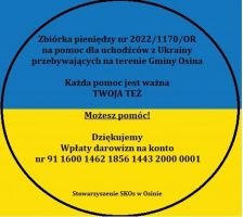 Zbiórka publiczna - pomoc dla uchodźców z&nbsp;Ukrainy