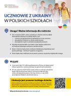 UCZNIOWIE Z&nbsp;UKRAINY W&nbsp;POLSKICH SZKOŁACH