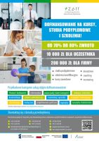 ZARR oferuje dofinansowania na kursy, studia podyplomowe i&nbsp;szkolenia