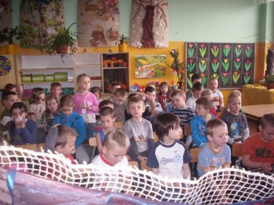 Spektakulanie w przedszkolu - kwiecień 2012