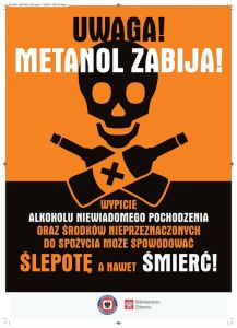 metanol plakat
