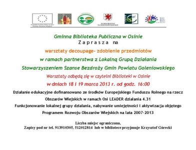 Zaprosznie GBP Osina