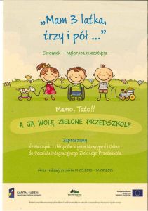 A JA WOLĘ ZIELONE PRZEDSZKOLE