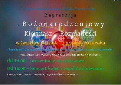 Bożonarodzeniowy Kiermasz Rozmaitości