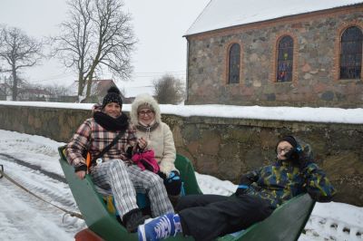 "Jadą, jadą sanie...." Kulig w Kościuszkach