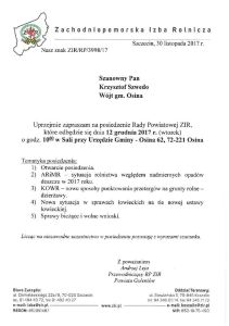 Posiedzenie Rady Powiatowej ZIR