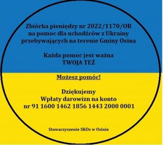 Zbiórka publiczna - pomoc dla uchodźców z Ukrainy
