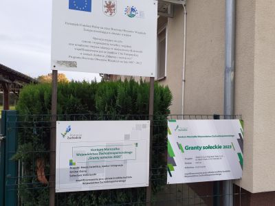 Inwestycje dofinansowane z budżetu woj. zach.-pom. w ramach Grantów Sołeckich 2023