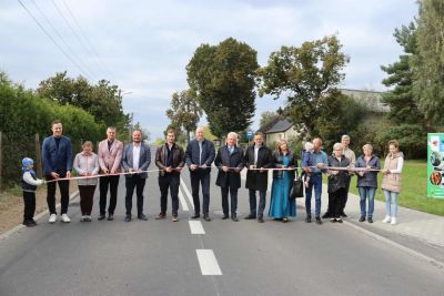 Uroczyste oddanie do użytku drogi powiatowej nr 4161Z na odcinku Osina–Redło przebudowanej z&nbsp;dofinansowaniem z&nbsp;Rządowego Funduszu Polski Ład