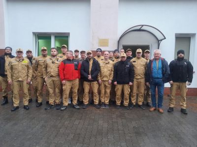 Szkolenie OSP z&nbsp;Osiny, Węgorzy i&nbsp;Redła w&nbsp;Bornem Sulinowie