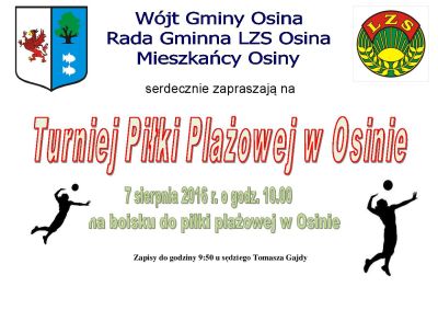 Turniej Piłki Plażowej w Osinie