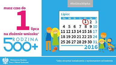 Wniosek do 1 lipca, świadczenie od kwietnia